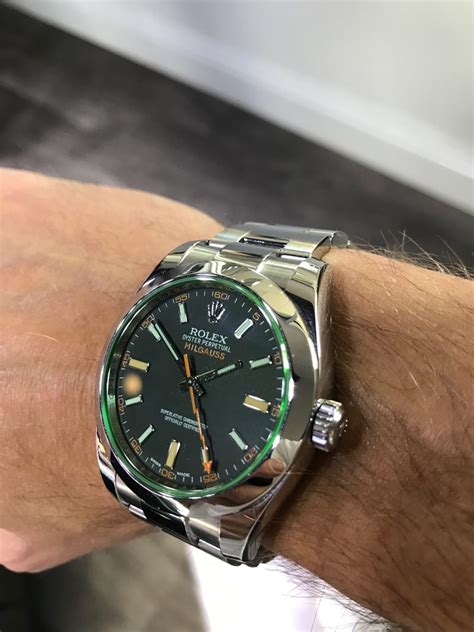 rolex milgauss gv on wrist|Rolex Milgauss gv discontinued.